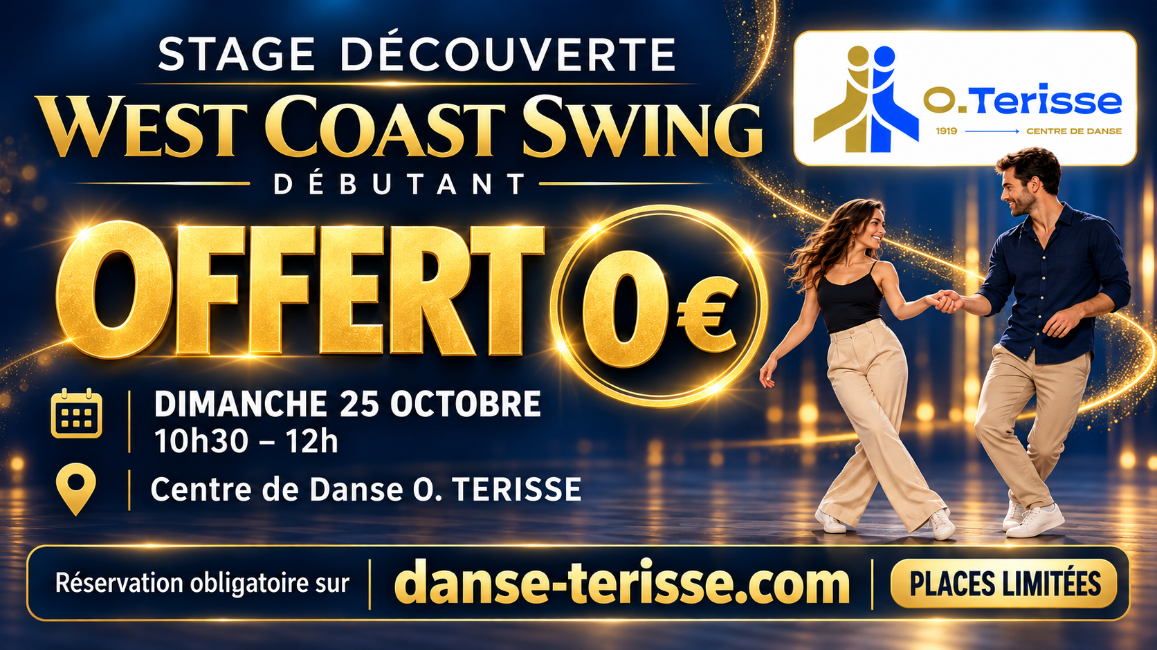 STAGE DÉCOUVERTE WEST COAST SWING OFFERTImage evenement : 